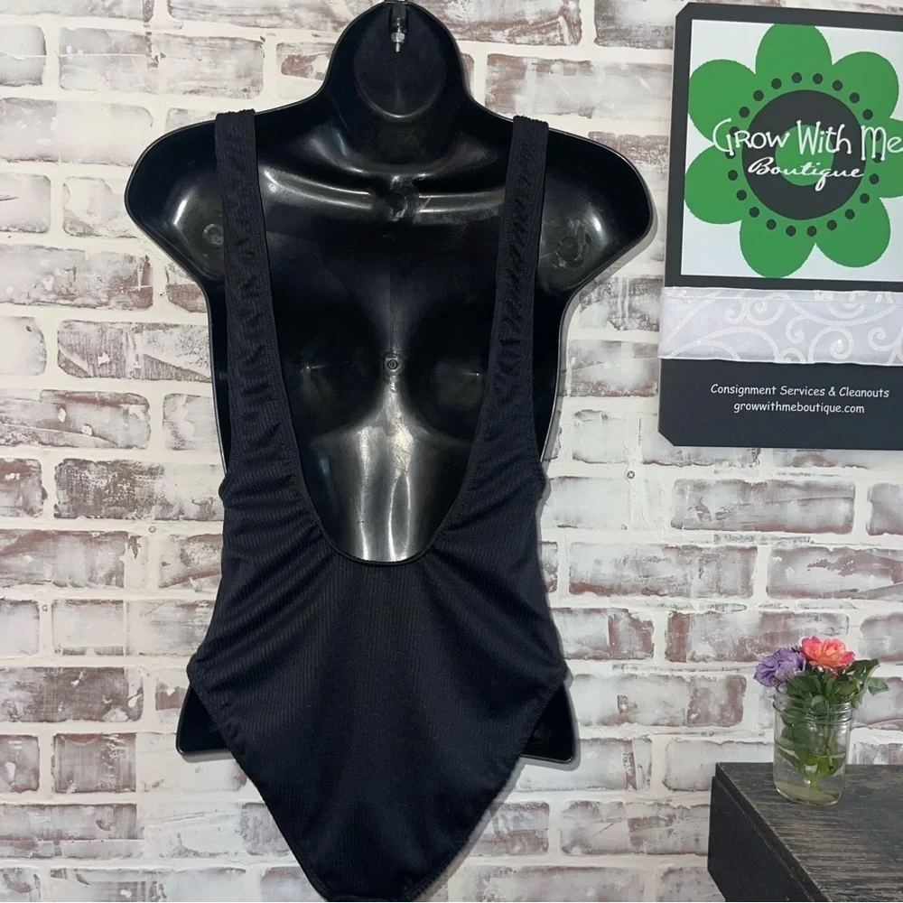 Black Sleeveless swimsuit size 8